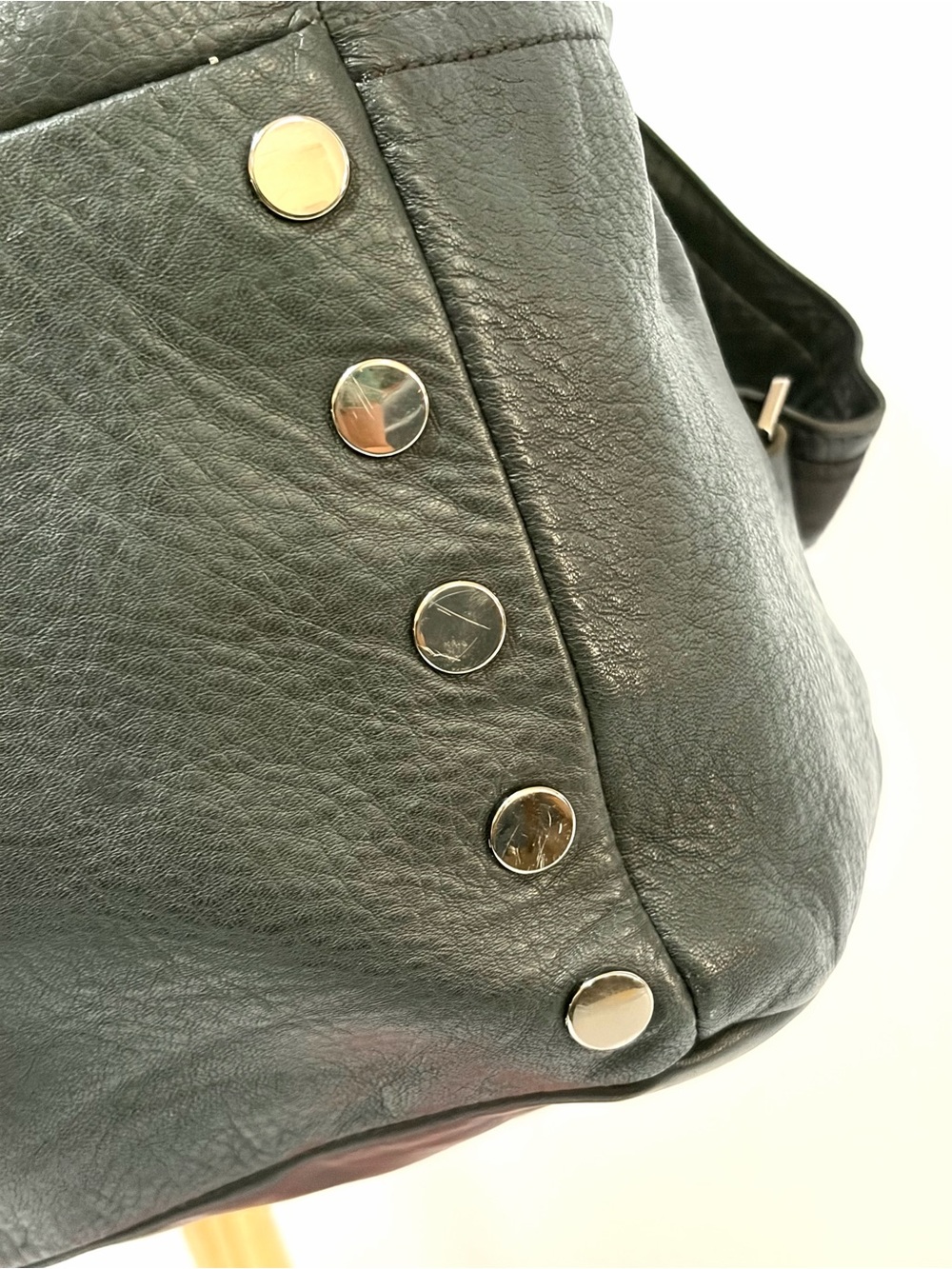 Hammitt Hunter Large Leather Backpack In Black With Gunmetal Hardware - Picture 7 of 14